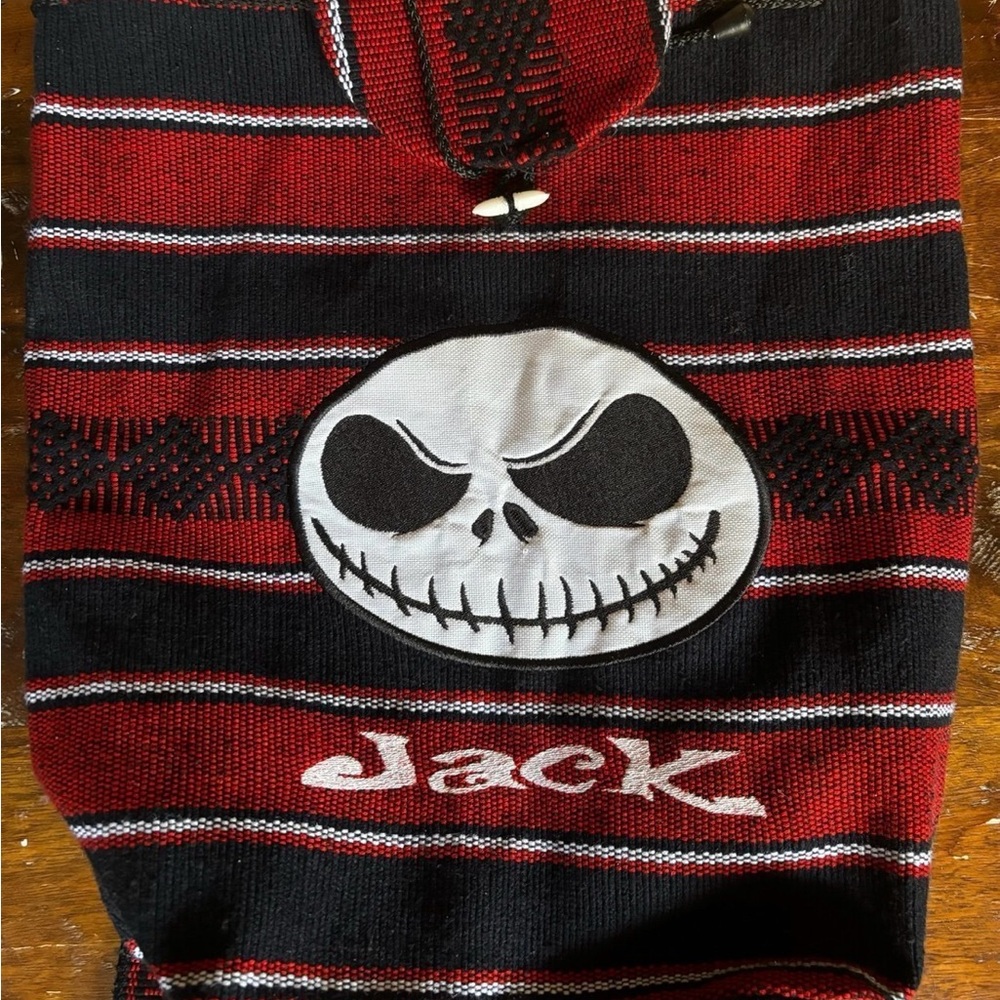 Embroidered Jack Skellington Backpack